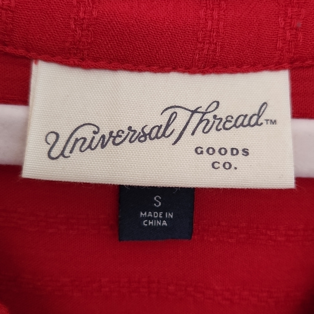 Universal Thread Red Ruffled Shirt - Picture 11 of 12